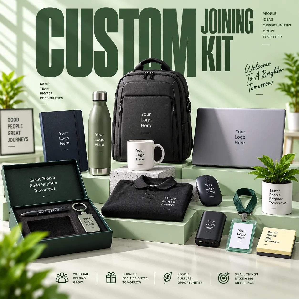 Premium employee welcome kit: Premium joining kit presentation
