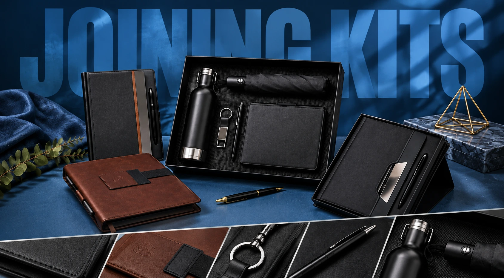 Premium TruePrint employee joining kit with coordinated branded products