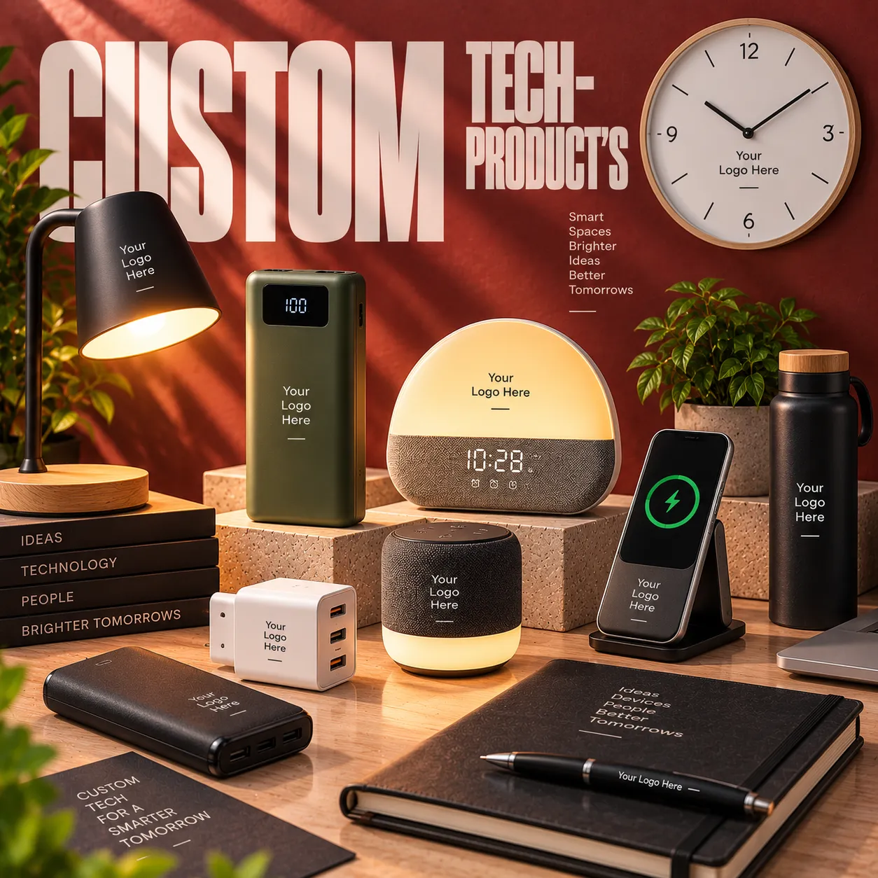 Wireless desk accessory: Detailed tech product presentation