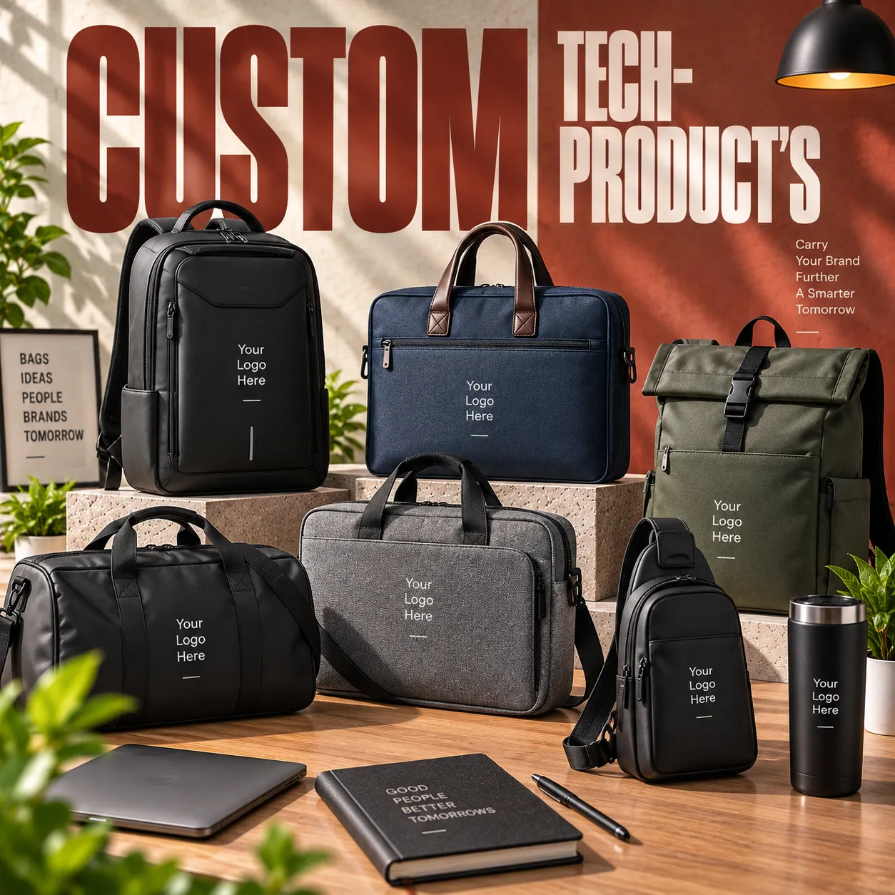 Custom-sourced tech product: Custom tech product presentation